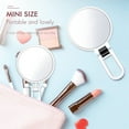 thumbnail image 6 of Magnifying Mirror, 10X Hand Mirror with Handle for Travel Magnifying Mirror, Handheld Magnifying Mirror with Double Side 10X/1X Magnification, Folding Makeup Mirror Hand Held Mirror for Eyes Makeup, 6 of 8