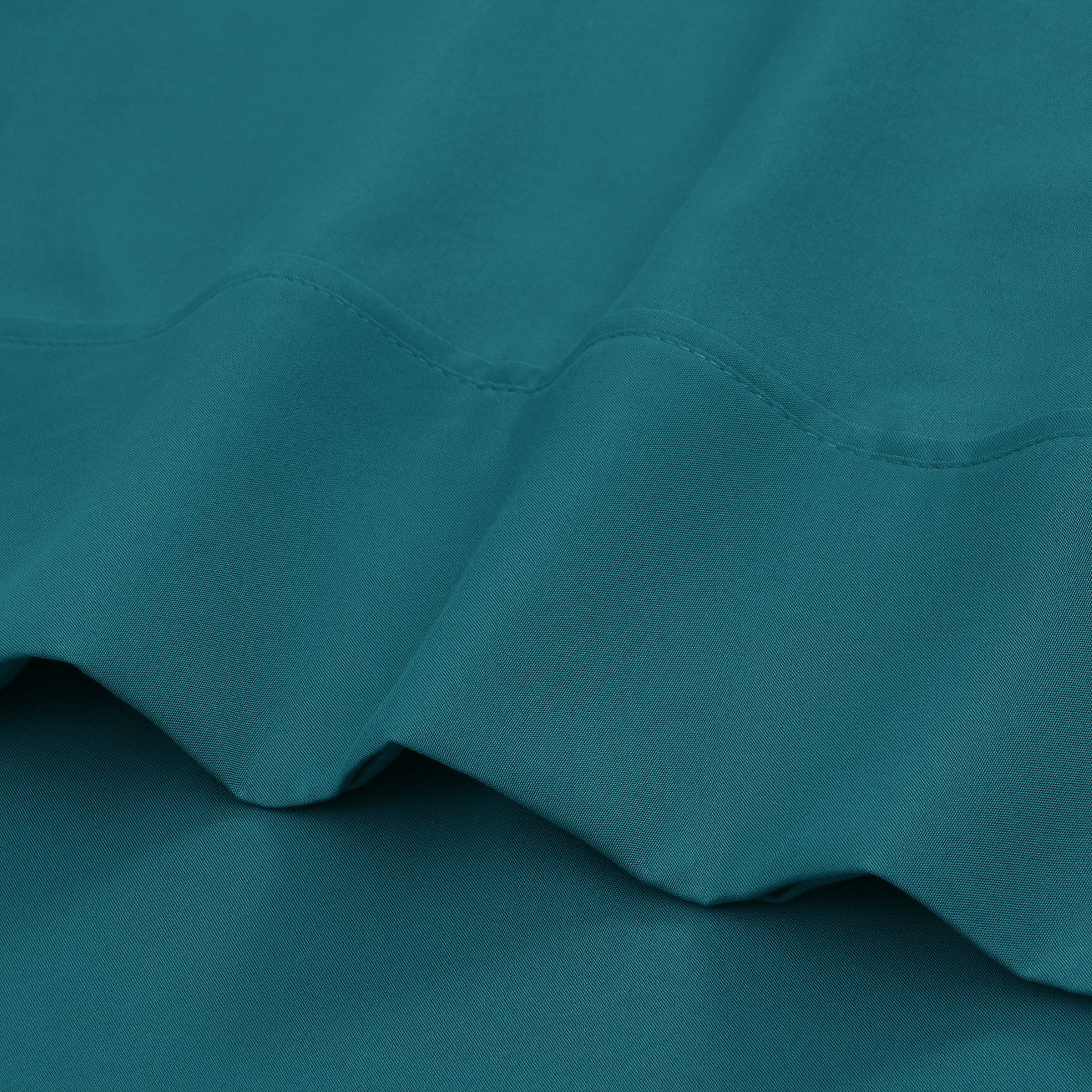Mainstays Super Soft Brushed Microfiber Bed Sheet Set, Dark Teal, King, 4 Piece