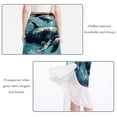 thumbnail image 2 of Whale Beach Skirts Summer Dress Chiffon Women's Casual Polyester Strap Beach Dress for Summer Beach Party, 2 of 6