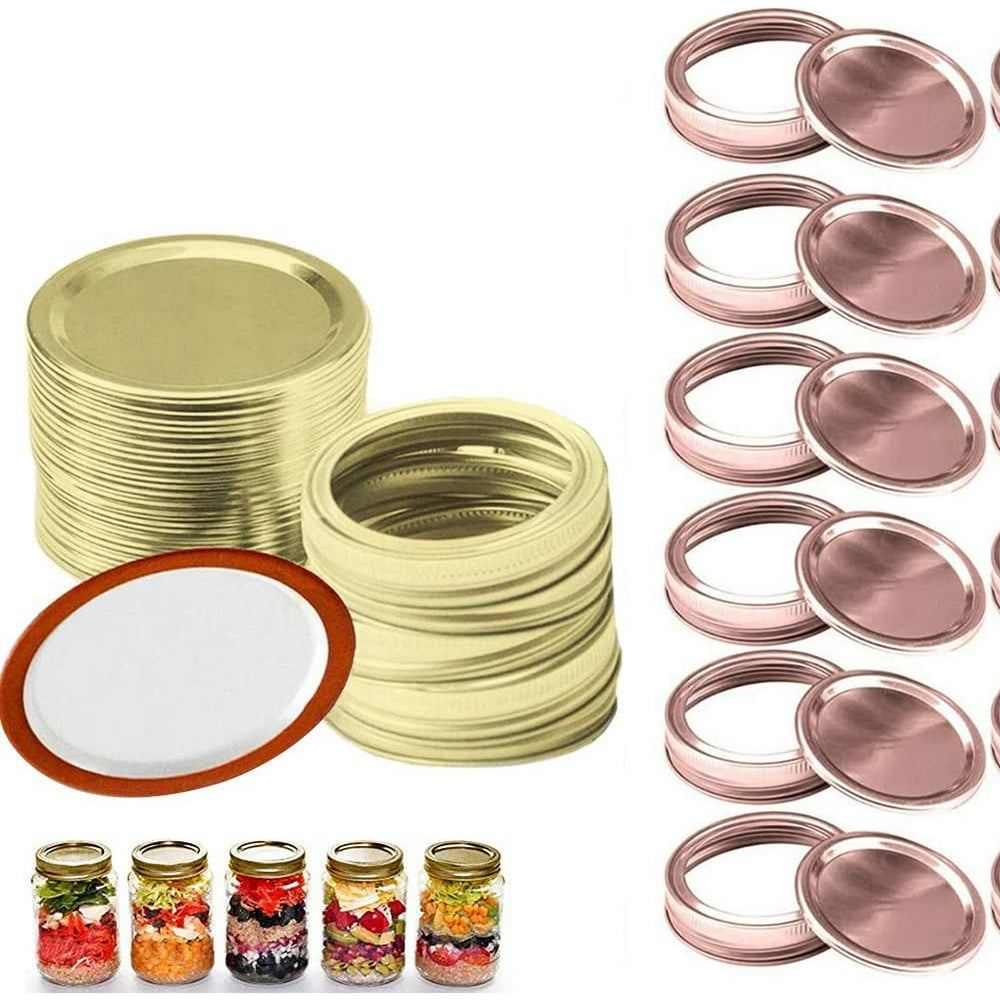 Mason Canning Lids Regular Mouth Mason Jar Lids Storage Solid Caps