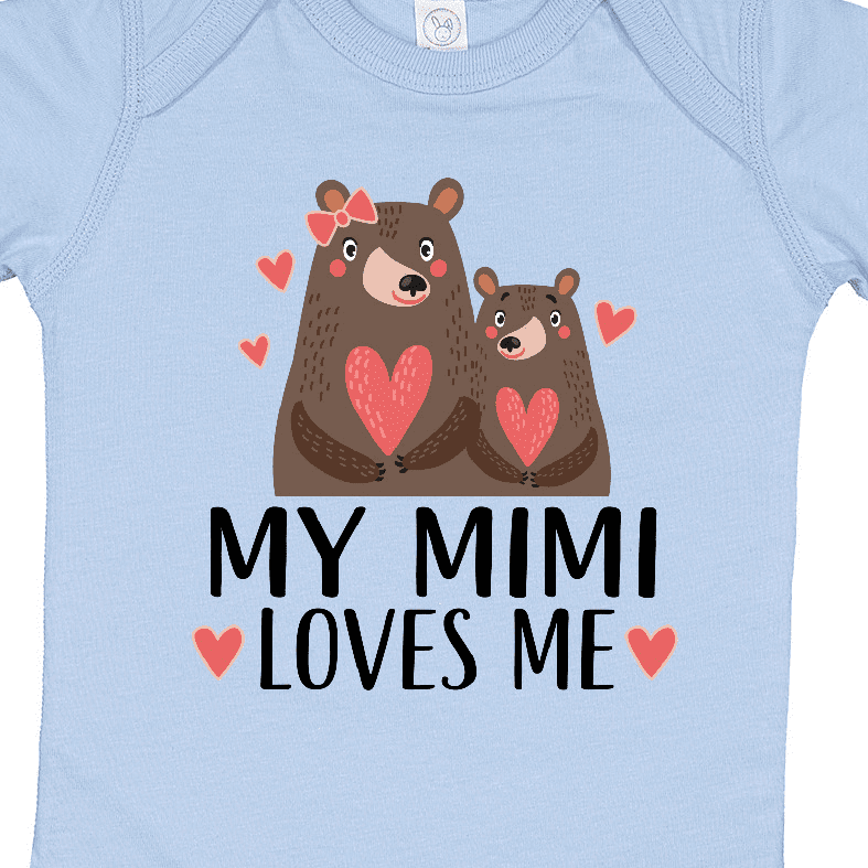 Inktastic My Mimi Loves Me Bear Boys or Girls Baby Bodysuit