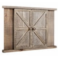 thumbnail image 3 of Parisloft 2 Openings Barn Door Wood Wall Picture Frame for 5x7 Photo, Rustic Brown, 3 of 8