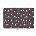 thumbnail image 5 of Dark Gray Christmas Gnome Pattern Flannel Non Slip Door Rugs,Washable Door Mats Indoor,Decorative Door Mats,Dirt-Resistant and Absorbent Doormat for Entrance,Bedroom,Kitchen,Bathroom,23.5"x16", 5 of 5