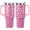 Pink-Heart-01, variant on 40 Oz Valentines Day Tumbler 3d-Printed Pink Love Tumbler Gifts for Couple Women Men Insulated Travel Cup with Handle Lid and Straw