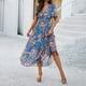 thumbnail image 1 of WILLBEST Vestidos Casuales Para Mujer Verano 2025 Vestido Estampado De Manga Corta Con Cintura Para Mujer Estilo Primavera/Verano, 1 of 3