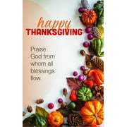 Thanksgiving Bulletin: Praise God (Package of 100) : Praise God from Whom All Blessings Flow (Hymn Portion) (Other)