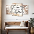 thumbnail image 3 of Elephant Stock Family Is Everything Love Quote Wall Art - Horizontal Multi Panel Canvas - Living Room Wall Decor - Inspirational And Typography Multi Panel - Beige And Brown Decor - 52" x 32", 3 of 8
