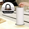 thumbnail image 5 of Paper Towel Holder Countertop, Oboding, Kitchen Paper Towel Stand Holder (Black), 5 of 6