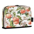 thumbnail image 2 of Standing Pencil Case with Base Large Capacity Stationery Pouch Pen Bag with Zipper for Women Men Peach Fruit Pattern, 2 of 7