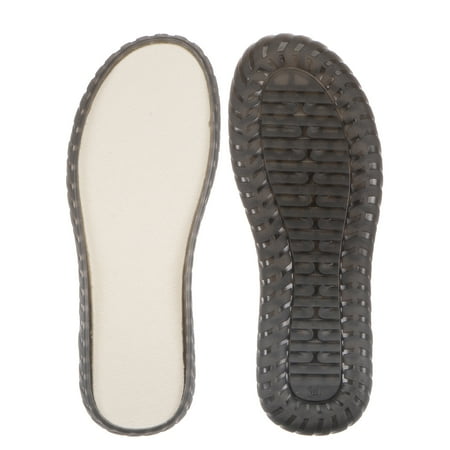 

Uxcell 1pair Shoes Outer Soles Pad US Size 5 Non Slip Mesh Mat Woven Protector Bottom for DIY Slipper Sandals Grey