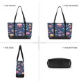 thumbnail image 6 of FORMRS Canvas Laptop Tote Bag for Women with 15.6" Computer Compartments Shoulder Handbag, Pink Jellyfish, 6 of 7