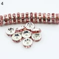 thumbnail image 3 of Ayyufe Pack Of 100 6mm Shiny Glass Metal Rondelle Spacer Beads for DIY Craft Making, 3 of 6