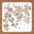 thumbnail image 3 of 4 pcs Peony Stencil Morning Glory Painting Stencil Dandelion Drawing Stencil Reusable Flower Painting Template Vine Plant Stencil, 3 of 9