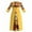 CL6, variant on Bintarealwax African Dress for Women Print Three Quarters Sleeves High Waist A Line Ankara Dress Elegant WY11037