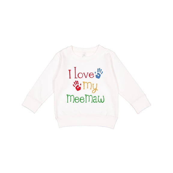 Inktastic I Love My Meemaw Toddler Sweatshirt