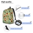 thumbnail image 5 of Balery Monkeys Swinging from Palms Vintage Canvas Backpack for Men and Women - Large Capacity, Durable Travel Laptop Bag for School, Work, Hiking, and Outdoor Activities, 5 of 7