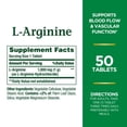 thumbnail image 2 of Nature's Bounty L-Arginine, Supports Blood Flow and Vascular Function, 1000 mg, Tablets, 50 Ct, 2 of 5