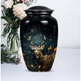 thumbnail image 5 of Wildlife Dear Forest - Urn For Adult Male - Cremation Urns - 10 Inch - Large With Velvet Bag - Memorial Urns For Mom & Dad - Funeral Urn For Ashes - Human Remains Urn - Large Urn For Human Ashes, 5 of 5