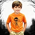 thumbnail image 6 of TGPMGRZ Kids Halloween Shirts Boys Cartoon Print Short Sleeve Tee Tops #A01 Orange 8-9 Years, 6 of 6