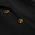 thumbnail image 6 of Htigea Plus Size Cardigan for Women Button Down Long Sleeve Suit Jacket Dressy Business Lapel Blazers Black,L, 6 of 7