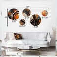 thumbnail image 4 of Designart "Captivating Abstract Forms II" Abstract Metal Wall Art Set of 5 Piece, 4 of 5