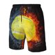 thumbnail image 4 of Fotbe Tennis Ball In Fire And Water Trajes de Baño Estampados para Hombre, Shorts de Verano de Secado Rápido, Ropa de Playa, Bañadores-Small, 4 of 6