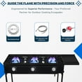 thumbnail image 3 of SONRET - Three Burner Propane Outdoor Camping Stove - with Side & Adjustable Bottom Shelf, 3 of 7