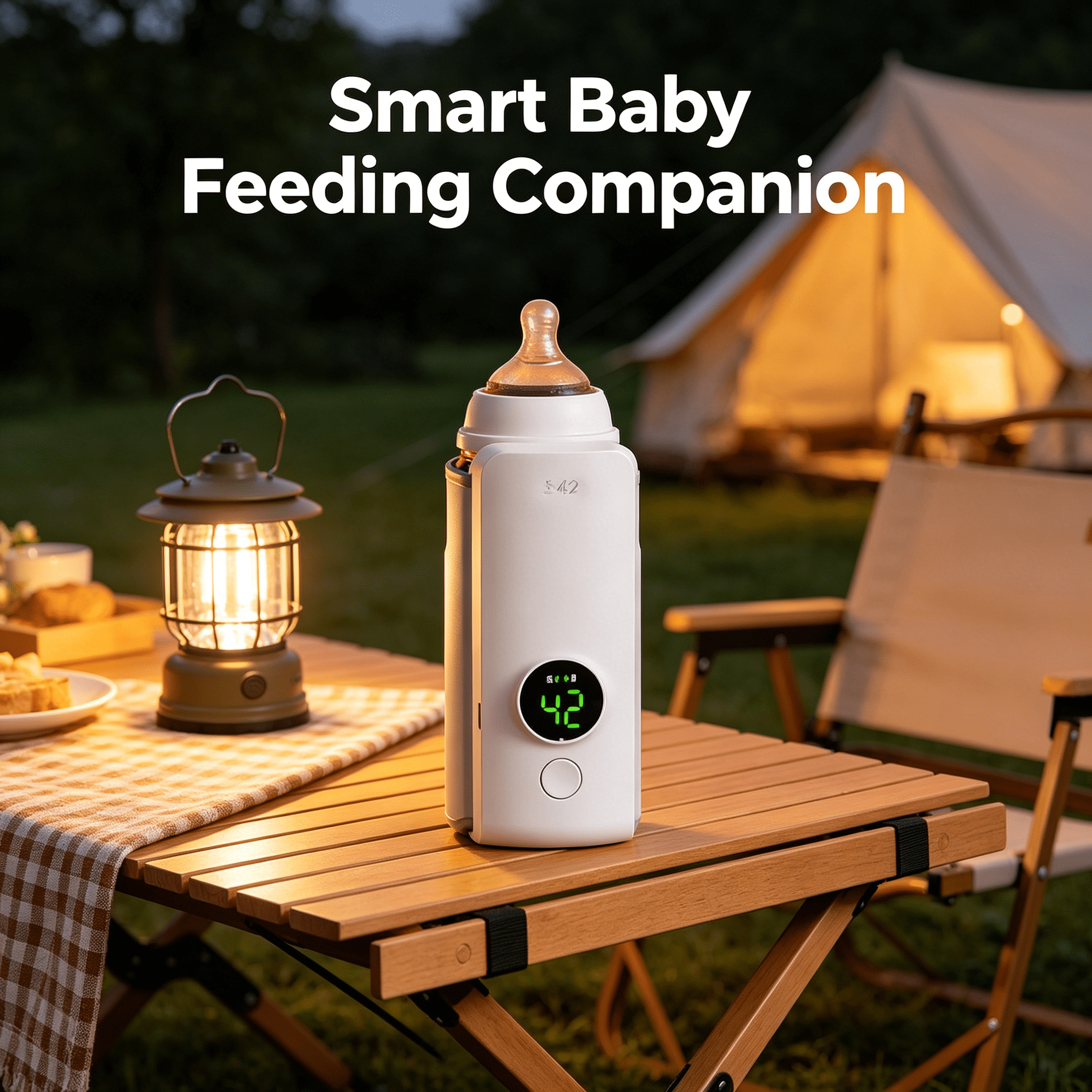 XIRQI 2026 New Portable Bottle Warmer,Quick Heating Bottle Warmer,Universal Compatibility Portable Bottle Warmer for Travel for On-The-Go Parents, Babies, Outdoor Trips, Road Trips.