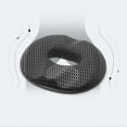 thumbnail image 3 of Cojín para silla de oficina,Cojín para asiento de coche,Cojín para silla de espuma viscoelástica, Cojines para muebles de exterior.-Gris- Diseño hueco-Adecuado, 3 of 5