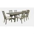 thumbnail image 2 of Jofran Telluride Seven Piece Rustic Distressed Pine 127" Extendable Dining Set, 2 of 11