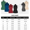 thumbnail image 7 of MANIFIQUE Women Sleeveless Mock Turtleneck Tank Tops Slim Fit Stretchy Layer Tee Shirts, 7 of 7