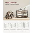 thumbnail image 2 of VASAGLE 4 Tier Shoe Rack for 15-18 Pairs,Shoe Organizer with Fabric Shelves and Wooden Top,  Rustic Brown/Black, 2 of 9