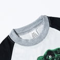 thumbnail image 6 of NOLDARES Toddler Boy Summer Clothes 2 Piece Outfit Cartoon Short Sleeve T-Shirt Casual Shorts Blazer,4-5 Y, 6 of 9