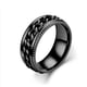 thumbnail image 5 of Anillo de cadena giratorio de acero de titanio, anillo de pareja de acero inoxidable, primera joyería, aspecto vanguardista, 5 of 5