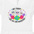 thumbnail image 4 of Inktastic My 1st Dia De Los Muertos with Sugar Skulls and Flowers Girls Baby Dress, 4 of 5