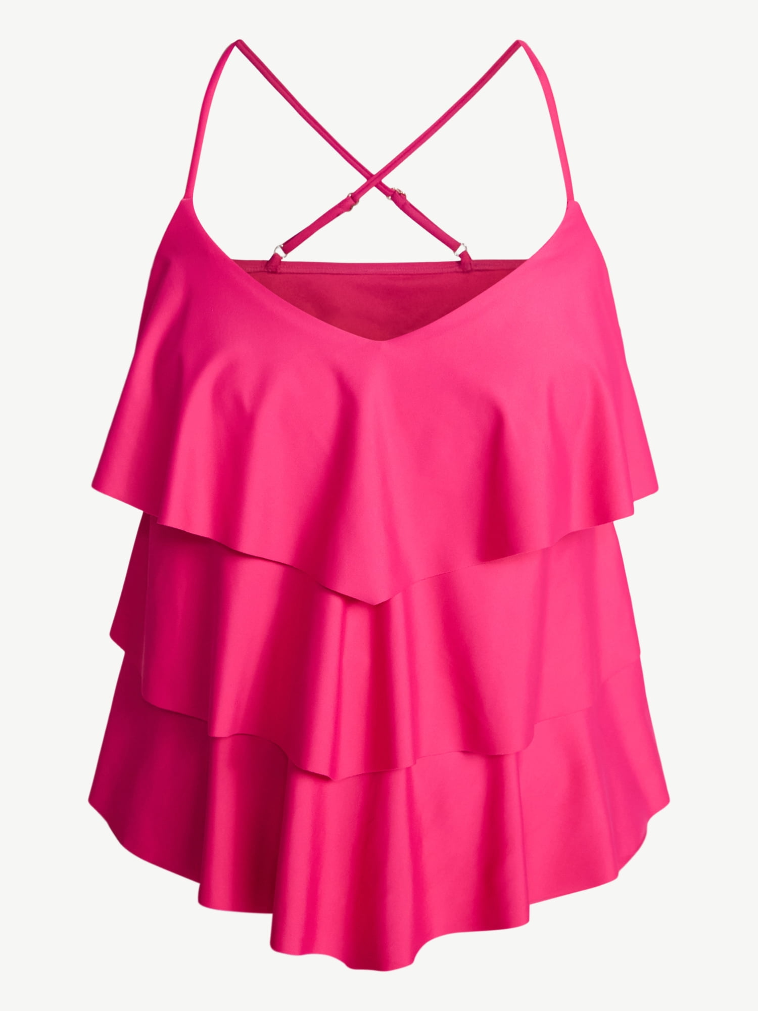 Time and Tru Women's and Women's Plus Size Tankini Top, Sizes XS-3X