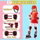 thumbnail image 3 of Casco Protección Kit Niños Bicicleta 3-13 años Rojo Malubero Malu1787, 3 of 3