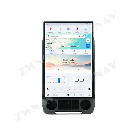 ZWNAV 17.2 Inch Android 128G For Ford F150 F250 F350 2015-2020 Tesla Style Car GPS Navigation Multimedia Player Radio Tape Headunit HD