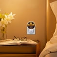 thumbnail image 2 of Night Light Plug into Wall,Dusk to Dawn Sensor Auto-On/Off for Bathroom, Hallway,Kids Room-Fleur-De-Lis In The Colors Of Green, 2 of 4