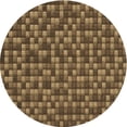 thumbnail image 1 of Ahgly Company Machine Washable Indoor Round Transitional Cinnamon Brown Area Rugs, 4' Round, 1 of 7