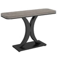 thumbnail image 2 of Fnova Table Console Moderne de 40 Pouces, Table d'Entrée Étroite en Bois Industriel avec Base Géométrique, Table d'Accent pour Salon, Entrée, Vestibule, 2 of 9