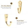 thumbnail image 3 of Greenadscape 12Ud Gancho Decorativo Multiusos De Aleación Zinc Para Hogar Color Plata, 3 of 6