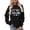 Black, variant on Funny Grandma Life Crewneck Pullover Sweater Casual Long Sleeve Top For Women Soft Comfortable Daily Wear