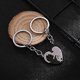 thumbnail image 5 of Pareja Porte-cls, Chat En Forme De Coeur Amoureux Porte-cls Anniversaire Cadeaux D'amiti Chat Puzzle Porte-cls Souvenir, Valentin Coeur Charme Pendent, 5 of 5