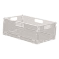 thumbnail image 2 of Siruishop Clear Box Storage Bin Foldable Storage Basket for Kitchen Tableware Bathroom L, 2 of 8