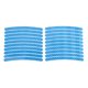 thumbnail image 1 of 20 Pcs Calcomanías para Llantas en Arco, Cinta Decorativa para Llantas de Coche de 14-22" Azul Cielo Reflectante PET, 1 of 6