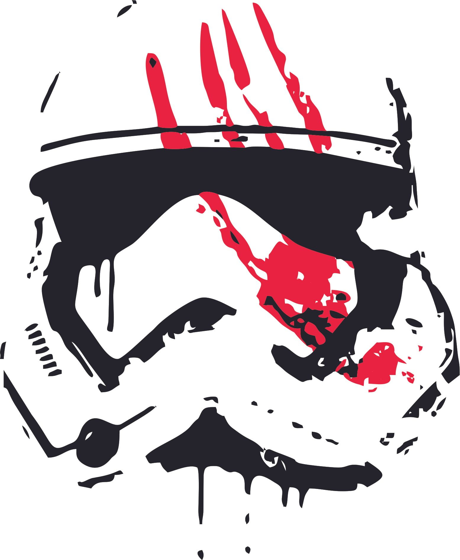 Stormtrooper cool helmet STAR WARS wall art sticker decal children boys bedroom 