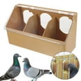 thumbnail image 6 of Water Feeder Pet Bowl Drinker Trough with Triple Feeding Station for Multiple Pigeons Budgies and Small Poultry, 6 of 9