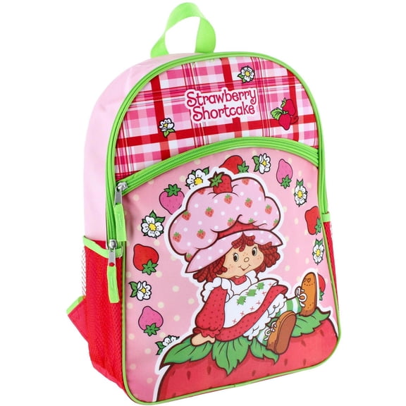 Strawberry Shortcake 16" Backpack Bottom Half Moon with 1 Front Pocket