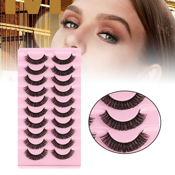10 Pares de Pestañas Rusas Salvador Kits de pestañas postizas Cómodas de Usar Premium Ligero de Muñeca